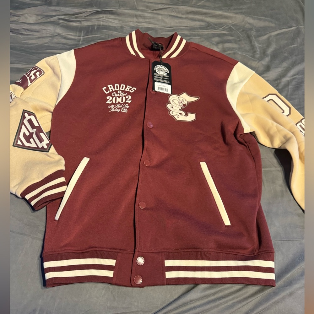 Crooks and castles varsity jacket